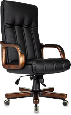 Кресло руководителя Бюрократ T-9932Walnut эко