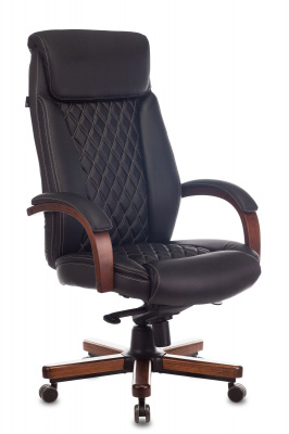 Кресло руководителя Бюрократ T-9924 WALNUT