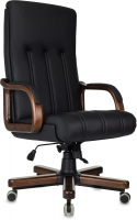 Кресло руководителя Бюрократ T-9932 Walnut кожа