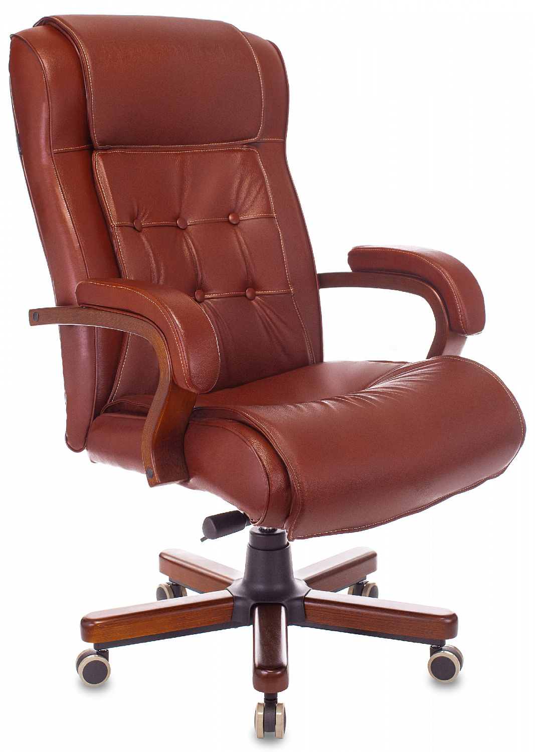 Кресло руководителя Бюрократ T-9926 WALNUT кожа