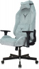 Кресло игровое Knight N1 Fabric серо-голубой Light-28 с подголов. крестов. металл