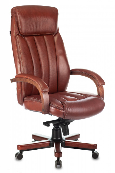 Кресло руководителя Бюрократ T-9922 WALNUT