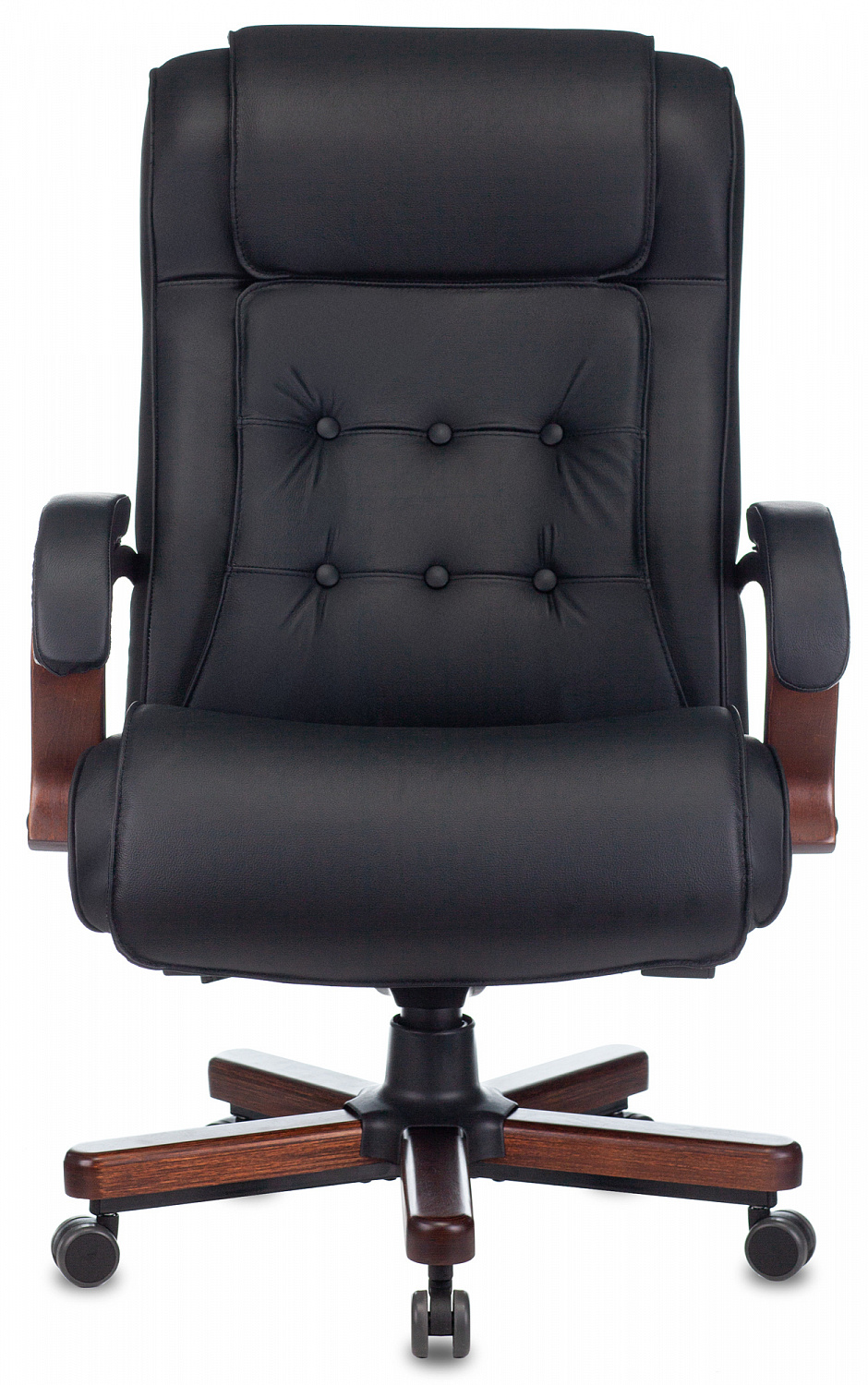 Кресло руководителя Бюрократ T-9926 WALNUT кожа
