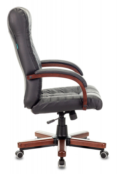 Кресло руководителя Бюрократ KB-10 WALNUT кожа