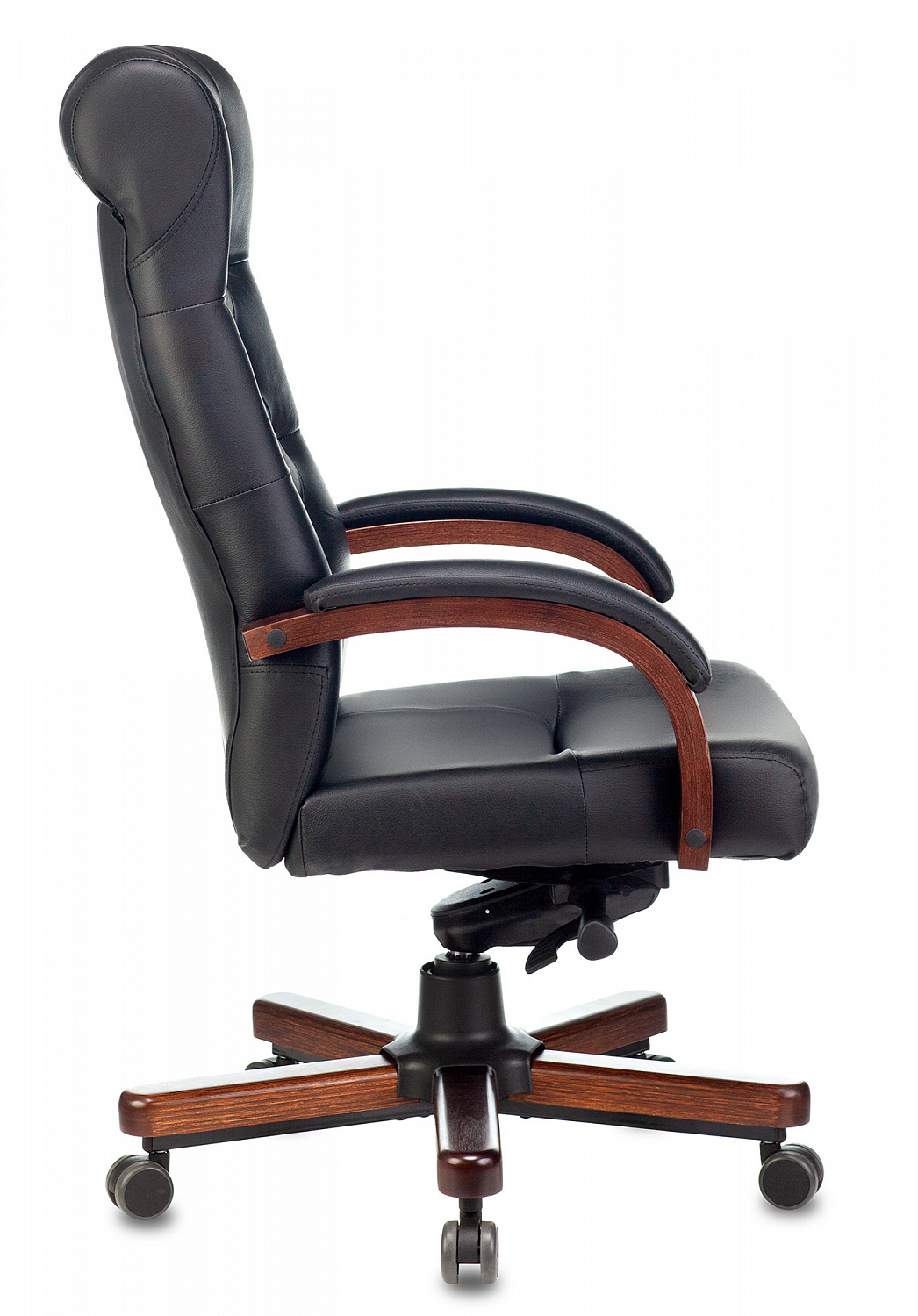Кресло руководителя Бюрократ T-9928 WALNUT кожа
