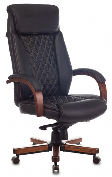 Кресло руководителя Бюрократ T-9924 WALNUT