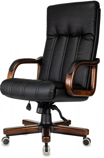 Кресло руководителя Бюрократ T-9932Walnut эко