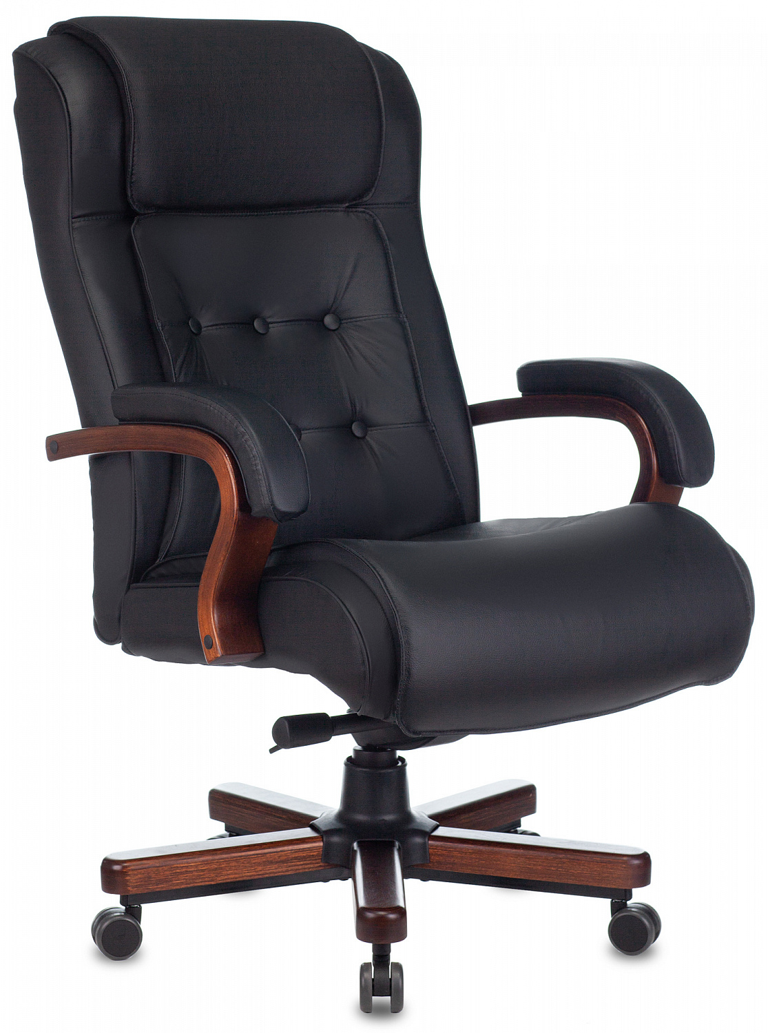 Кресло руководителя Бюрократ T-9926 WALNUT кожа